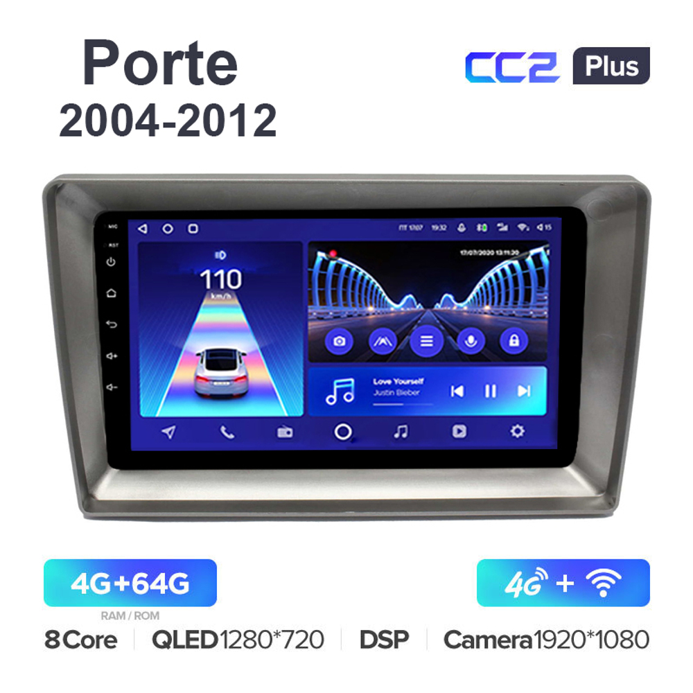 Teyes CC2 Plus 10,2"для Toyota Porte 2004-2012