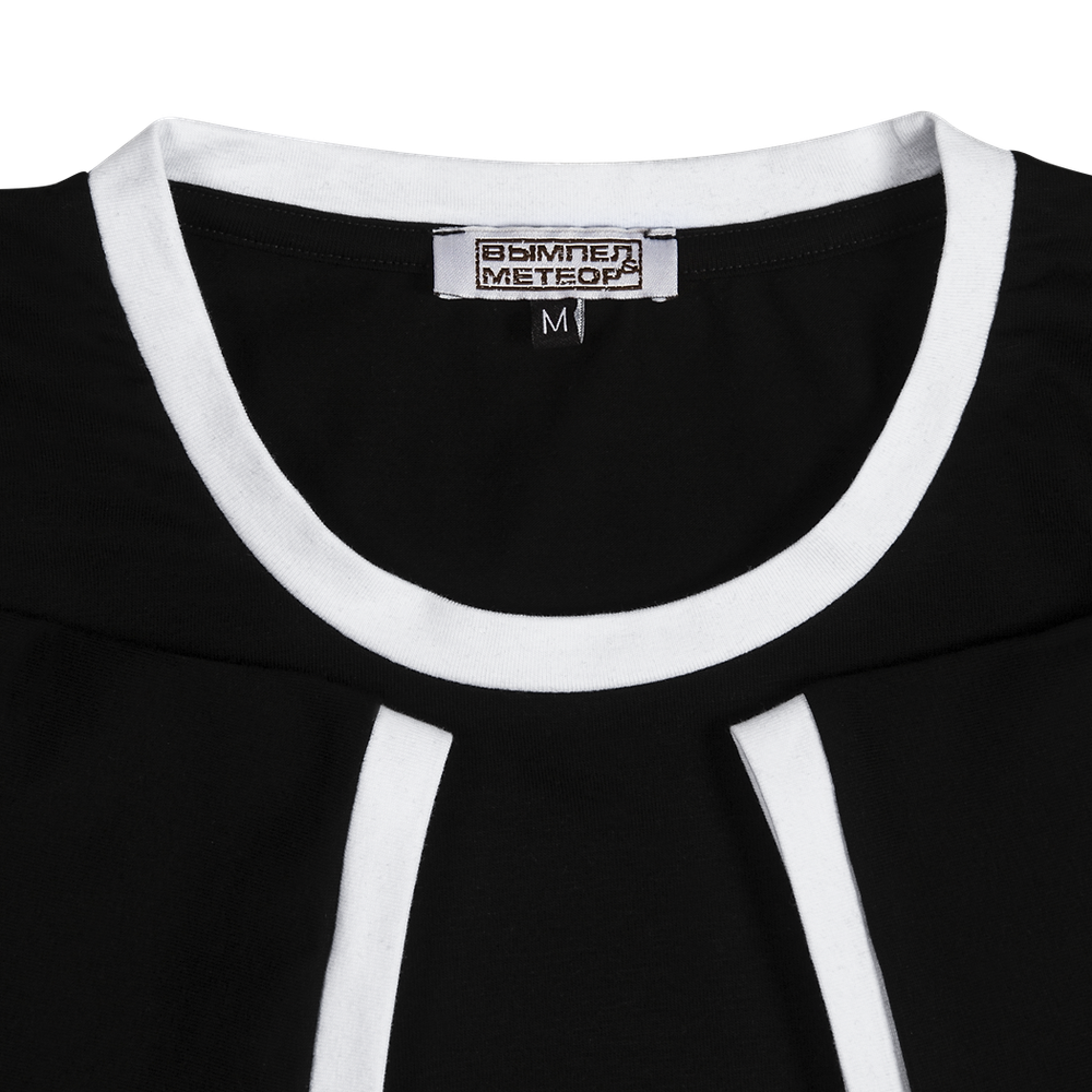 Футболка Старая школа хоккей чёрная