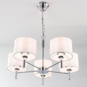 Люстра подвесная CL463150 хром/белый Аврора Citilux