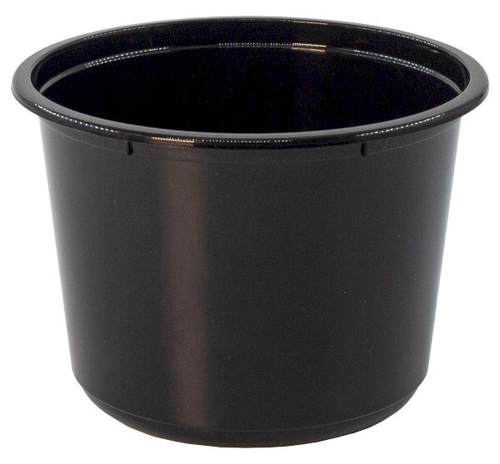 Контейнер К-115К круглый Черный 500мл, Стирол 500шт/кор