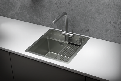 Кухонная мойка GRANULA Kitchen Space (5051, СТАЛЬ МАТОВАЯ)