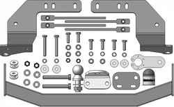 Фаркоп Motodor для Toyota Land Cruiser 200 (кроме версий Excalibur и Executive), Lexus LX (хром. Шар)(паспорт и сертификат в комплекте)(без электрики) 92503-FE