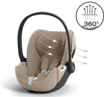 Коляска Cybex Priam IV Chrome Brown complete Cloud T Cozy Beige Plus Base T 4 в 1 Leaf Green