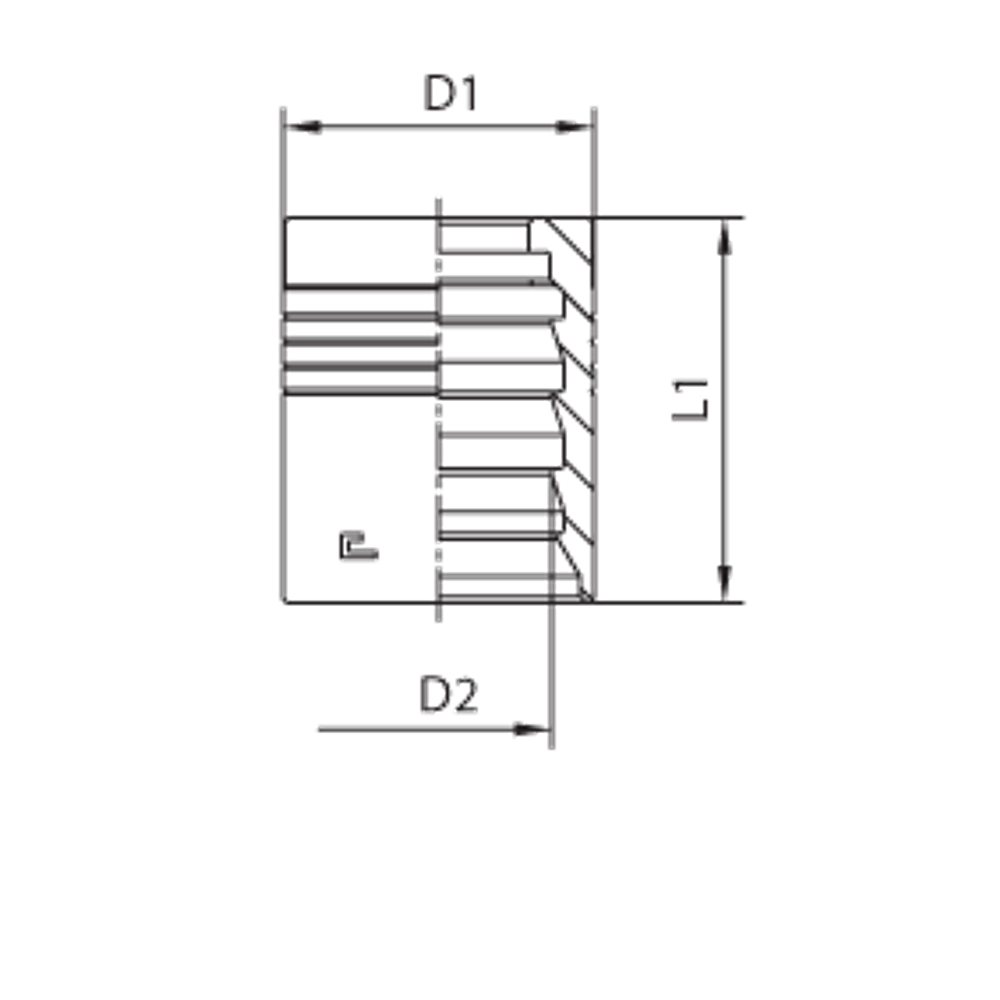 Муфта DN 25 4SP/4SH NEW