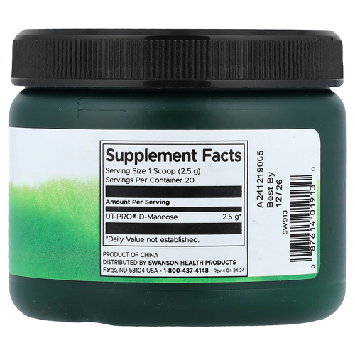 Swanson, D-манноза в порошке, 50 г (1,75 унции)
