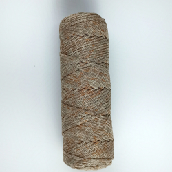 Полиэфирный шнур круглый 3 мм меланж Песчаная буря