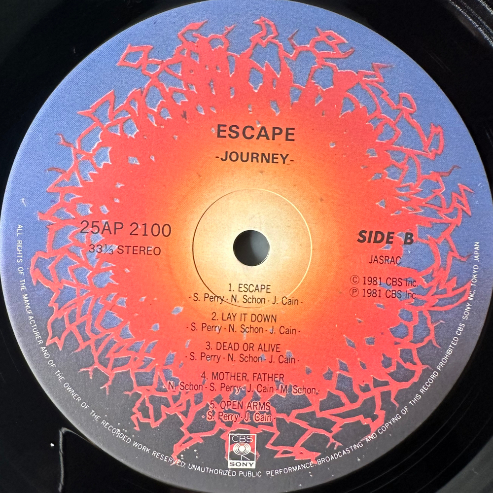 Journey - Escape (Япония 1981г.)