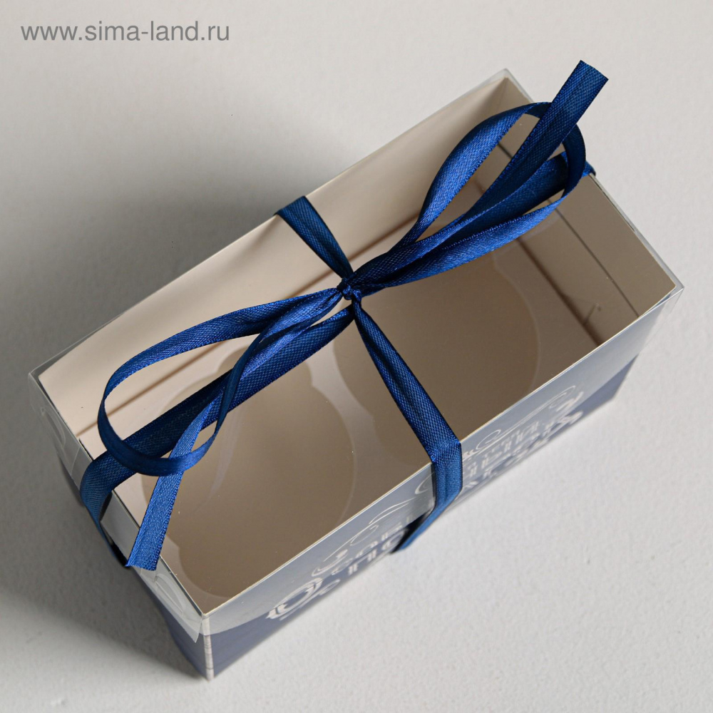 Упаковка картонная для капкейков "2 яч. Особенный подарок" (16*8*10 см.)