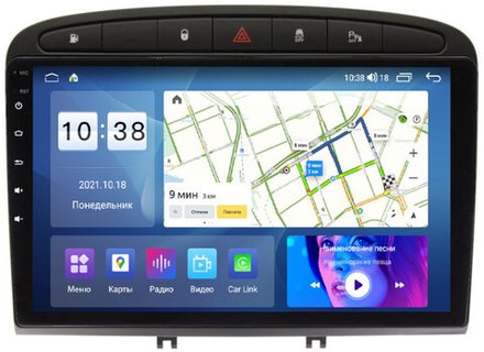 Магнитола для Peugeot 308 2007-2014, 408 2012-2022 - Parafar PF081UHD на Android 13, QLED, ТОП процессор, 8Гб+128Гб, CarPlay, 4G SIM-слот