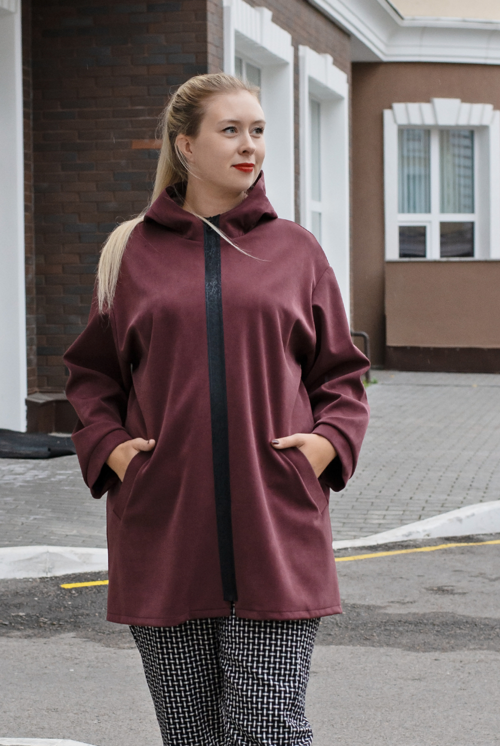 Жакет женский 3259ВП, коричневый #76К043259ВП