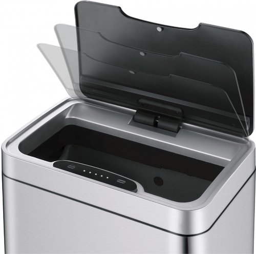 Ведро для мусора WeltWasser Vegas MT 12L 10000003973 сенсорное Матовая сталь