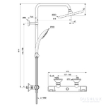 Душевая система Ideal Standard CERATHERM T25 A7627AA