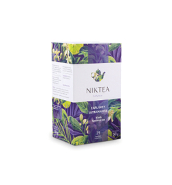 Niktea Earl Grey Ultramarine / Эрл Грей Ультрамарин, чай черный в пакетиках, 2 x 25 шт.