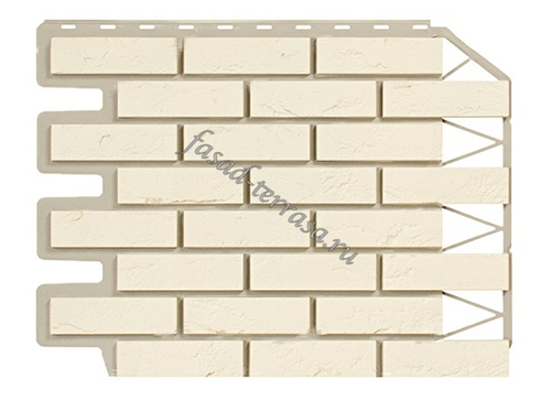 Фасадная панель FINEBER Коллекция Кирпич Баварский Белый