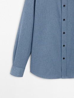 Massimo Dutti Рубашка из 100% хлопка, голубой