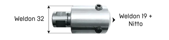 Корончатое сверло Karnasch 12х55 мм, GOLD-LINE, Nitto + Weldon 19, арт. 20.1270N-012