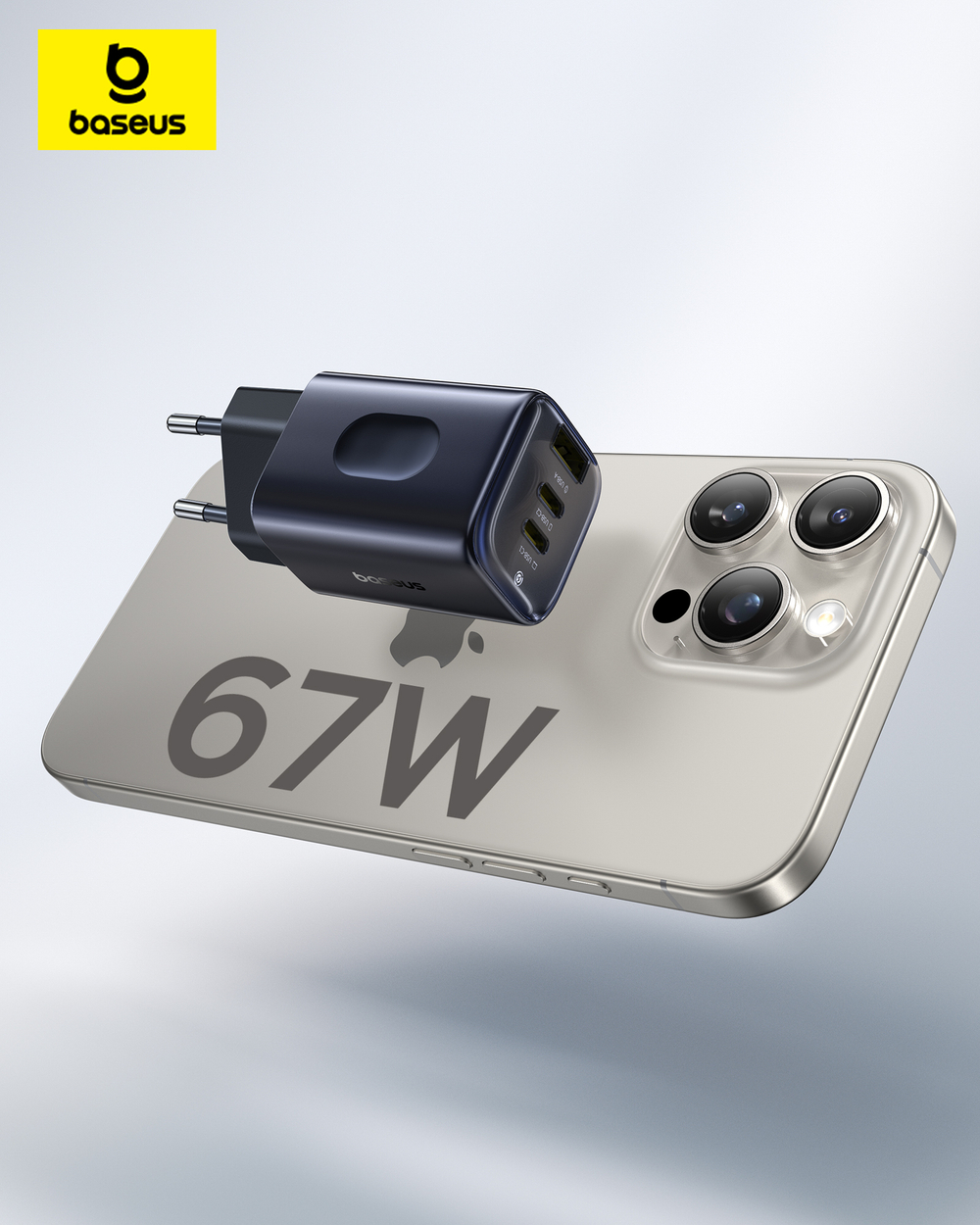 Зарядное устройство Baseus PicoGo AE11 2C+U 67W