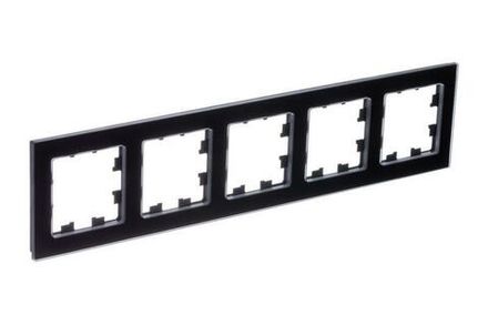 Рамка 5-м AtlasDesign Nature натур. стекло черн. SE ATN361005