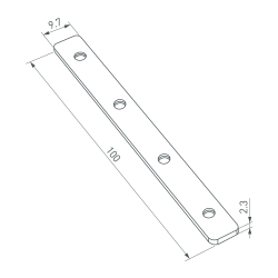 Соединитель профиля SL-COMFORT-3551-180 Set (Arlight, Металл) 032195