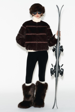 ZARA КУРТКА С ВОРОТНИКОМ-СТОЙКОЙ, КОИЧНЕВЫЙ