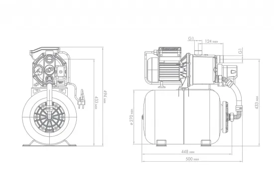 Насосная станция "ДЖИЛЕКС" 60/35 Н-24