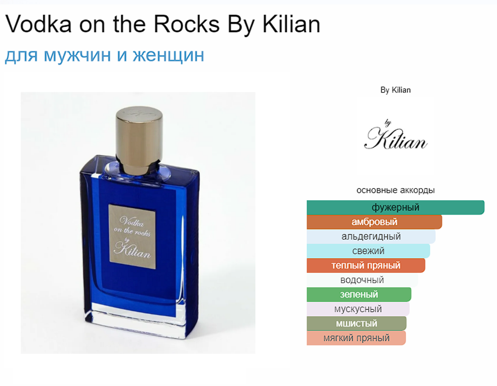 By Kilian Vodka On The Rocks 50 ml (duty free парфюмерия)