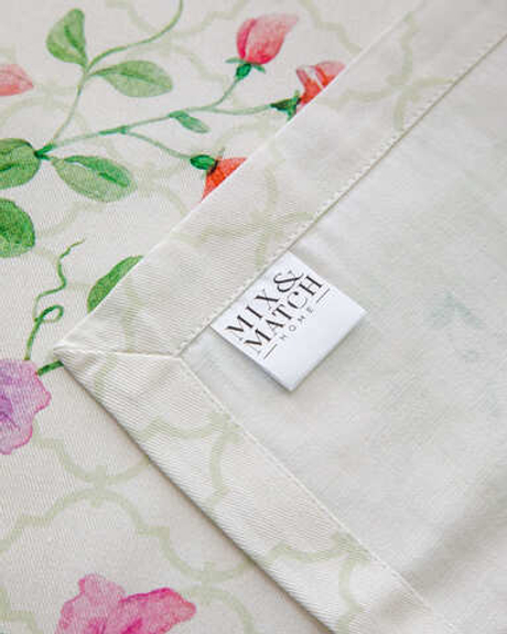 Скатерть прямоугольная 168х250см Mix&Match Home Душистый горошек