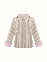 Рубашка в полоску "yellow"