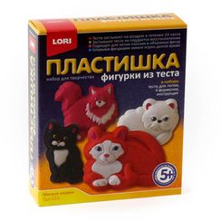 Plastilindən Fiqurlar Lori Heykəlciklər "Милые кошки"