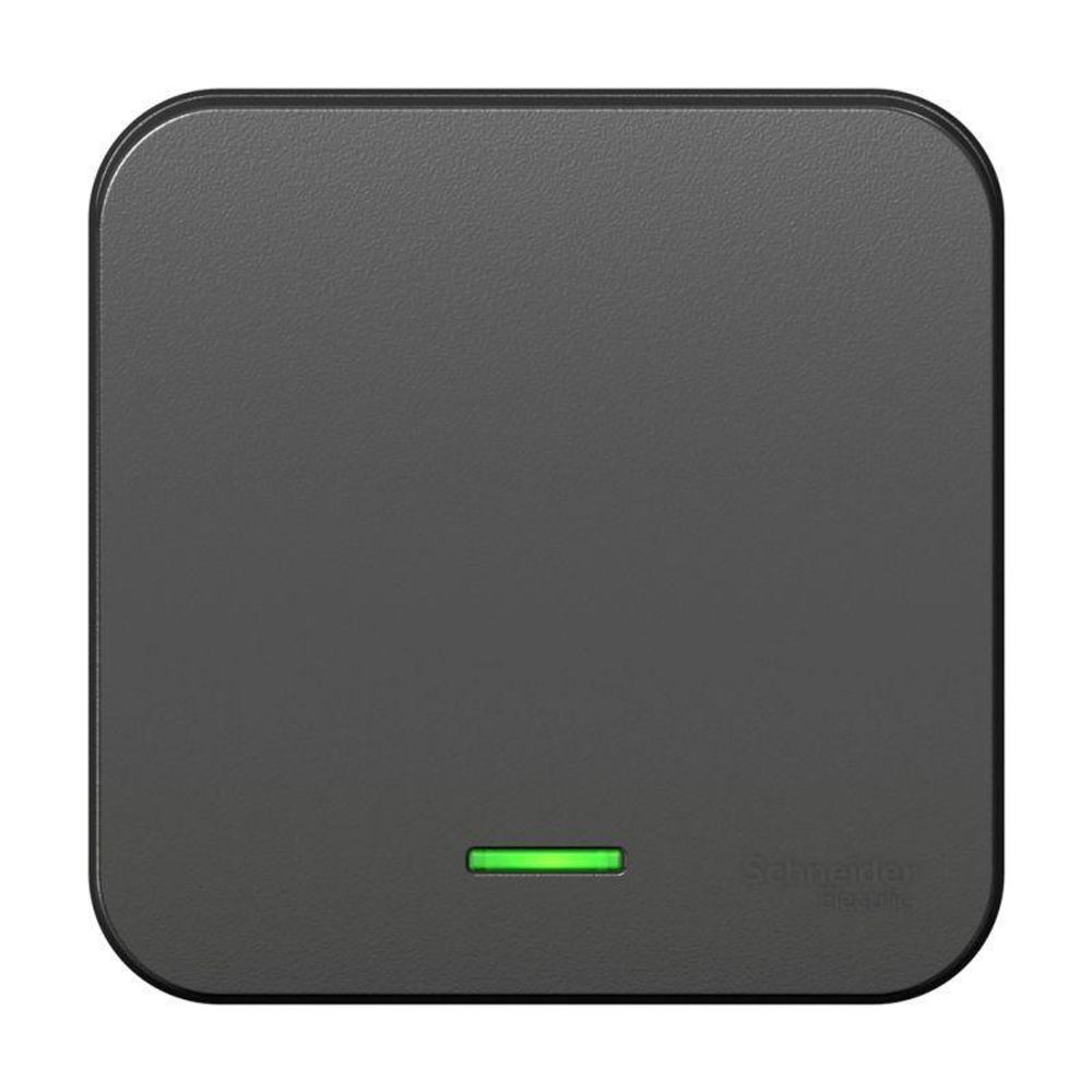 Выключатель 1-кл. ОП Blanca 10А IP20 (сх. 1) 250В с подсветкой с изолир. пластиной антрацит SE BLNVA101116 Выключатель 1-кл. ОП Blanca 10А IP20 (сх. 1) 250В с подсветкой с изолир. пластиной антрацит SE BLNVA101116