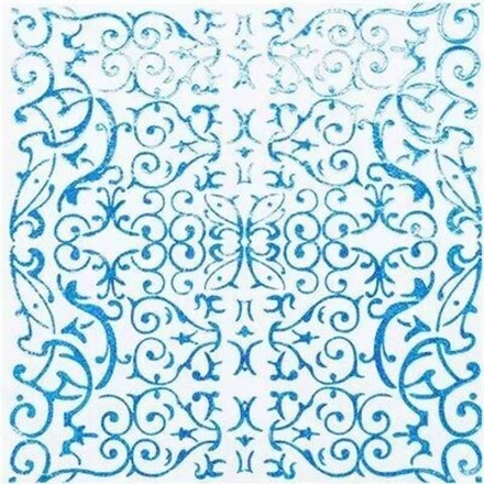 Салфетки голографические голубые, 6 шт