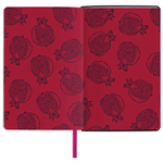 Ежедневник недатированный А5 (138х213 мм) BRAUBERG VISTA под кожу гибкий 136 л. "Pomegranate" (2 штуки в упаковке)