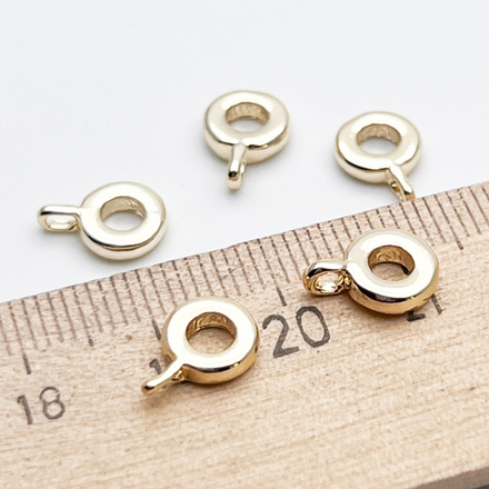 Бейл, цвет золото, размер 11*8*2,2 мм, отверстие 3,5 мм, цена за 1 шт