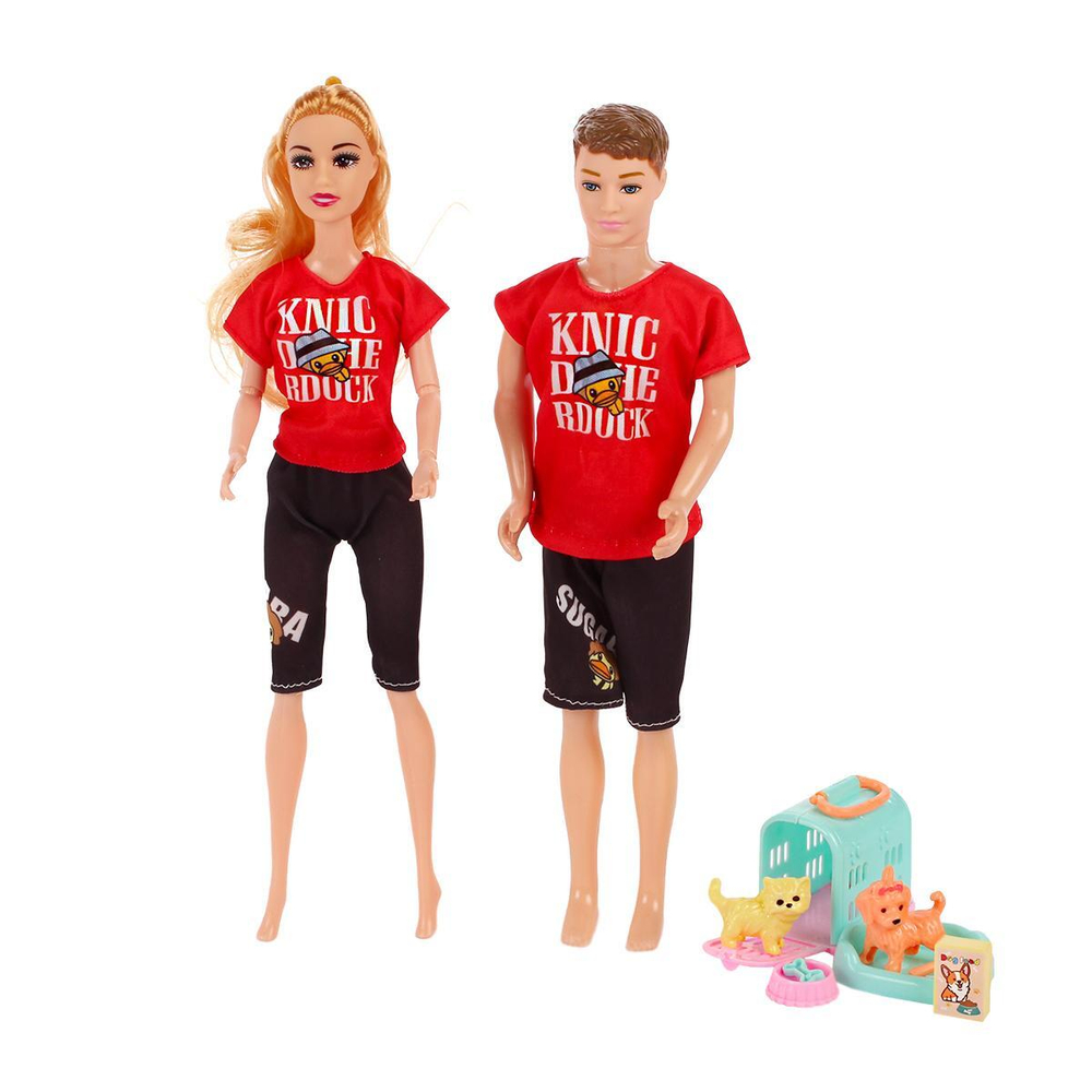 Кукла тип Модель на шарнирах с мужем, коробка 3377-340