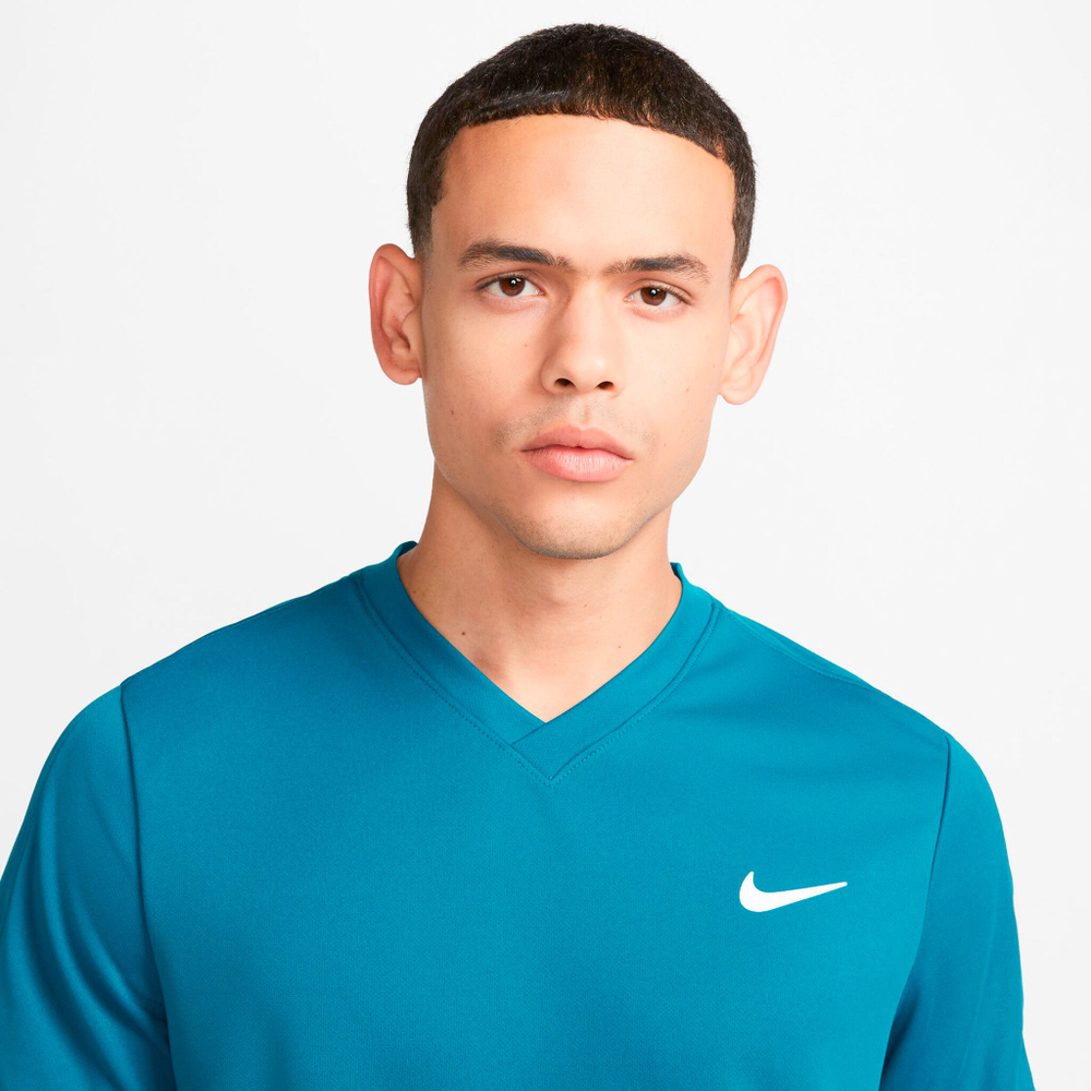 Мужское теннисное поло Nike Dri-Fit Victory Court T-Shirt Men - Petrol