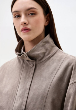 Куртка с замшевой фактурой