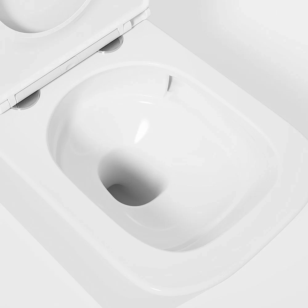 Унитаз-компакт Vincea Q-Line VT2-12T белый, с крышкой микролифт, с бачком, слив-торнадо