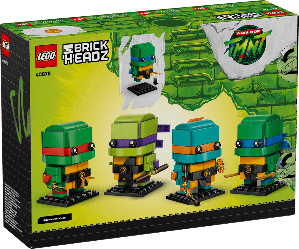 Конструктор LEGO BrickHeadz 40878 Teenage Mutant Ninja Turtles Figures
