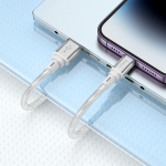 Кабель USB x Lightning Hoco. X98 (2.4A/1m.) Crystal Silicon