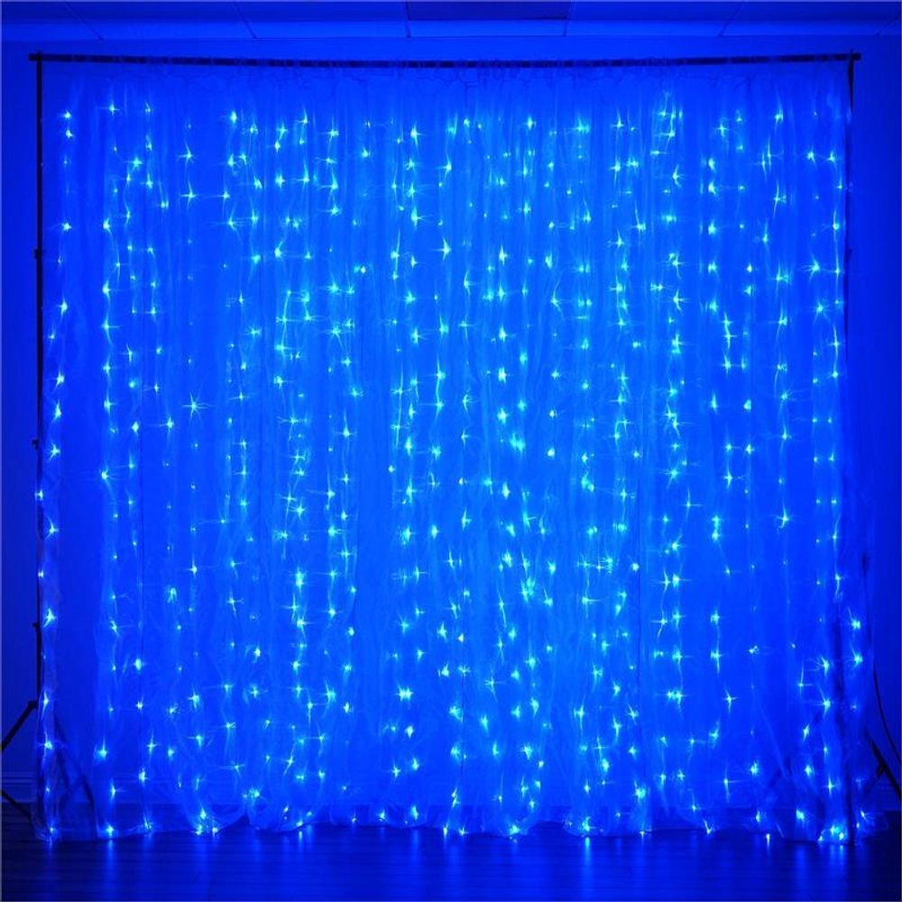 НГ Гирлянда-шторка LED PLS 380-230V 2*1,5м BLUE