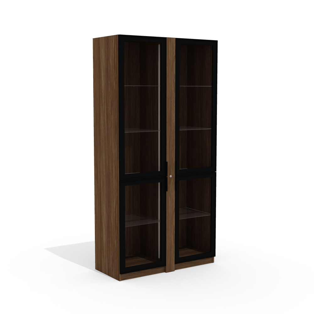 Шкаф со стеклом вариант №2 ТАЙМС (TIME S)