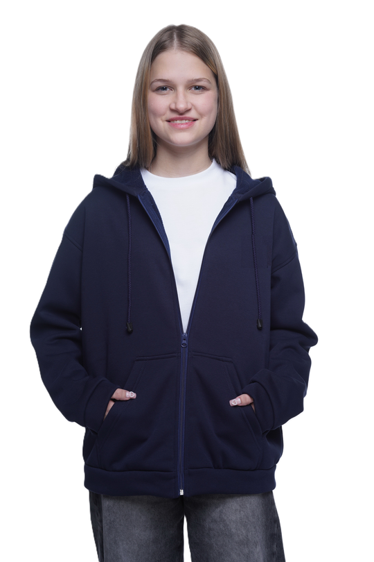 Худи на молнии для девушек и юношей