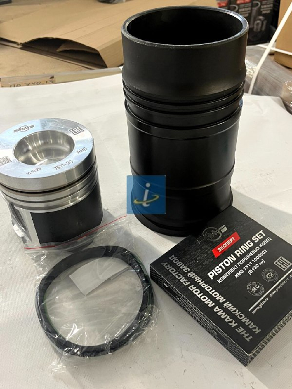 Гильза, поршень, уплотнительные и поршневые кольца КМЗ 7511.1004005-60