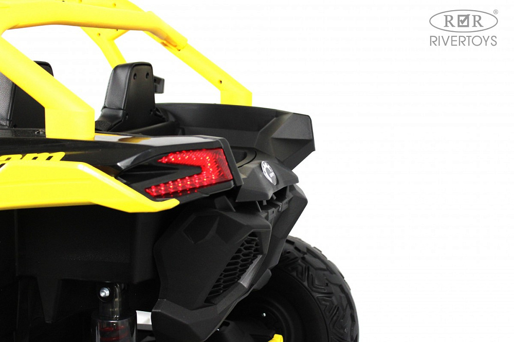 Детский электромобиль RiverToys BRP Can-Am Maverick Y111YY желтый