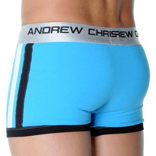 Мужские трусы боксеры с пуш ап бирюзовые Andrew Christian Shock Jock Racer Boxer Azure   AC52