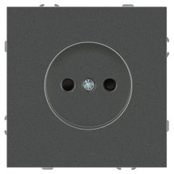 Розетка ЭРА Galaxy 15-2106-06 без заземления 2P 16А-250В IP20 графит | Эра Galaxy