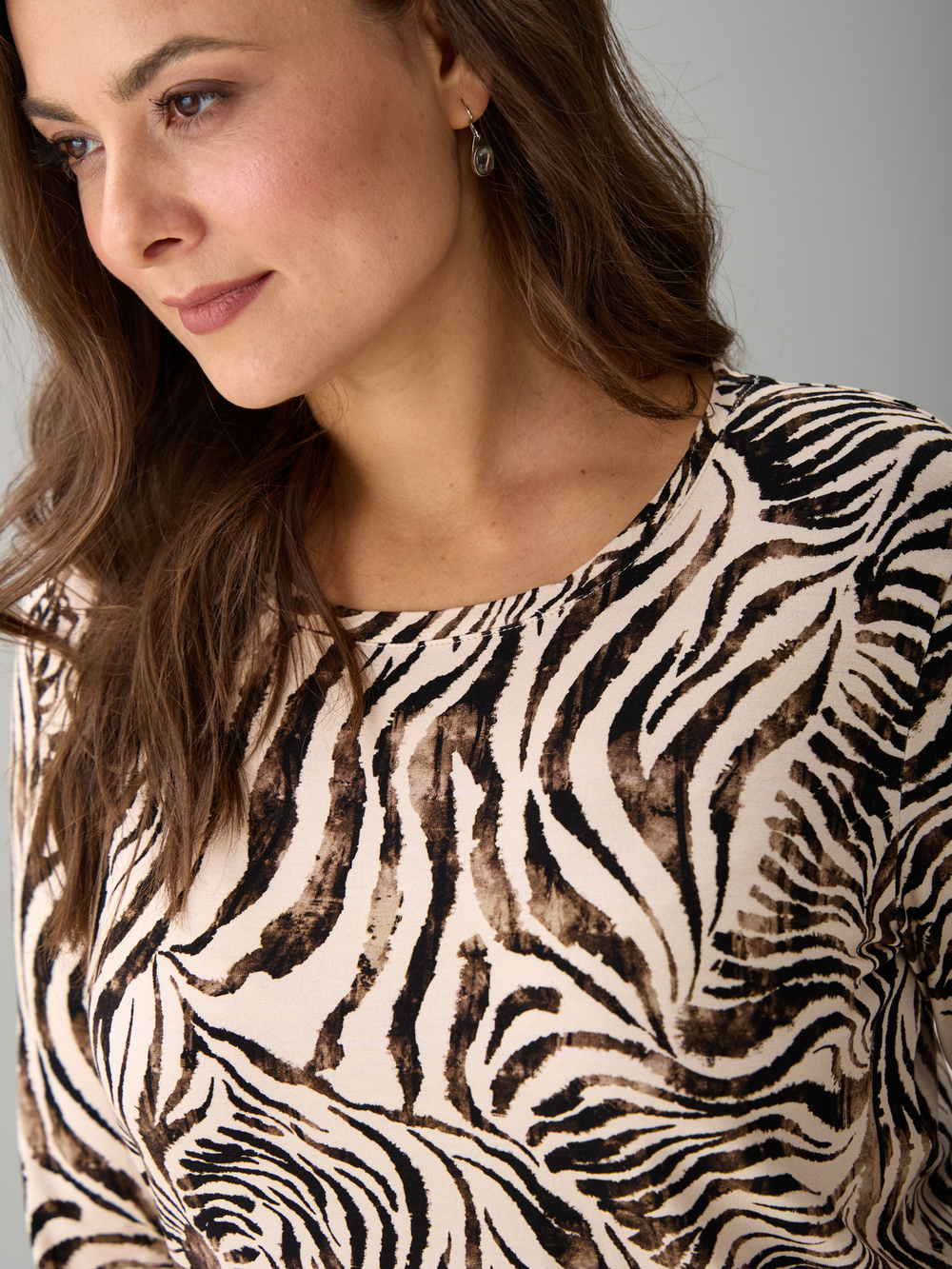 Лонгслив ЛНв-306/песочный-акварельзебра