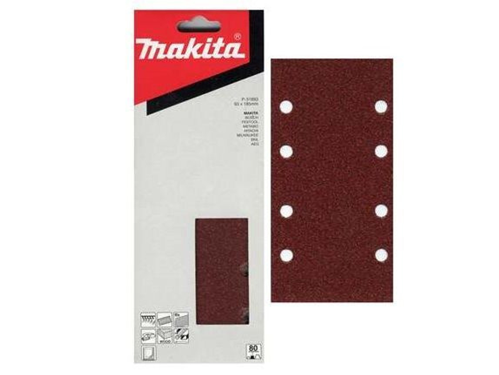 Шлифбумага Makita 93х185 К60 50 шт Р-35944 P-35944