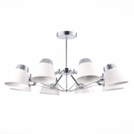 SLE155802-08 Светильник потолочный Хром/Белый E14 8*40W VARIO