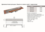 Душевой трап TIM 75 см BAD417502